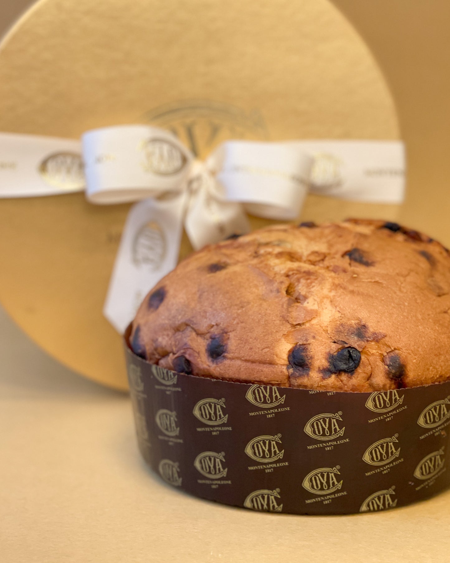 Boîte à chapeau avec Panettone Traditionnel